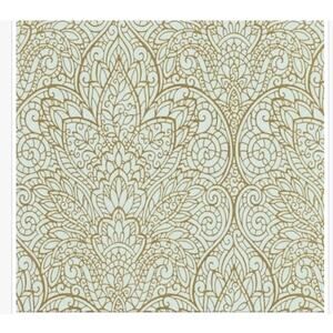 York Wallcoverings Candice Olson Wallpaper, Blue/metallic CD4008